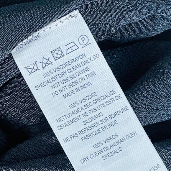 French Connection Black Fully Lined Buzzy Beaded Spaghetti Night Out Dress. NWT - Picture 6 of 10